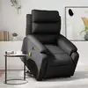Image de Fauteuil Inclinable De Massage Noir Similicuir Vidaxl