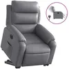 Image de Fauteuil Inclinable Électrique Gris Similicuir Vidaxl