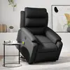 Image de Fauteuil Inclinable De Massage Électrique Noir Similicuir Vidaxl