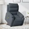 Image de Fauteuil Inclinable De Massage Électrique Gris Foncé Velours Vidaxl