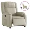 Image de Vidaxl fauteuil inclinable électrique crème similicuir