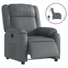 Image de Vidaxl fauteuil inclinable électrique gris similicuir