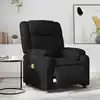 Image de Fauteuil De Massage Inclinable Électrique Noir Similicuir Vidaxl