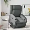 Image de Fauteuil Inclinable Gris Similicuir Vidaxl