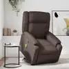 Image de Fauteuil Inclinable De Massage Marron Similicuir Vidaxl