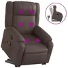 Image de Vidaxl fauteuil inclinable de massage marron similicuir