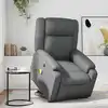 Image de Fauteuil Inclinable De Massage Gris Similicuir Vidaxl