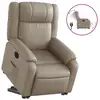 Image de Vidaxl fauteuil inclinable électrique cappuccino similicuir