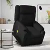 Image de Fauteuil Inclinable De Massage Électrique Noir Similicuir Vidaxl
