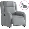 Image de Fauteuil Inclinable Électrique Gris Clair Tissu Vidaxl