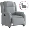 Image de Vidaxl fauteuil inclinable électrique gris clair tissu