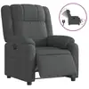 Image de Vidaxl fauteuil inclinable électrique gris foncé tissu