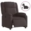 Image de Vidaxl fauteuil inclinable électrique marron foncé tissu