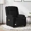 Image de Fauteuil De Massage Inclinable Électrique Noir Tissu Vidaxl