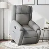 Image de Fauteuil Inclinable Gris Clair Tissu Vidaxl