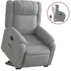 Image de Vidaxl fauteuil inclinable gris clair tissu