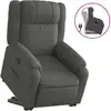 Image de Fauteuil Inclinable Gris Foncé Tissu Vidaxl