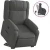 Image de Vidaxl fauteuil inclinable gris foncé tissu