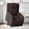 Image de Fauteuil Inclinable Marron Foncé Tissu Vidaxl