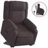 Image de Vidaxl fauteuil inclinable marron foncé tissu