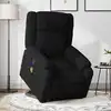 Image de Fauteuil De Massage Inclinable Noir Tissu Vidaxl