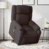 Image de Fauteuil Inclinable De Massage Marron Foncé Tissu Vidaxl