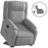 Image de Vidaxl fauteuil inclinable électrique gris clair tissu