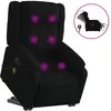 Image de Fauteuil Inclinable De Massage Électrique Noir Tissu Vidaxl