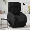 Image de Fauteuil Inclinable Noir Similicuir Vidaxl