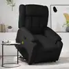 Image de Fauteuil Inclinable De Massage Noir Similicuir Vidaxl