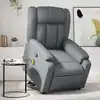 Image de Fauteuil Inclinable De Massage Gris Similicuir Vidaxl