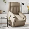 Image de Fauteuil Inclinable De Massage Cappuccino Similicuir Vidaxl