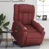 Image de Fauteuil Inclinable De Massage Électrique Rouge Bordeaux Vidaxl
