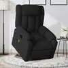 Image de Fauteuil De Massage Inclinable Noir Tissu Vidaxl