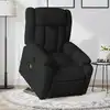 Image de Fauteuil Inclinable De Massage Électrique Noir Tissu Vidaxl