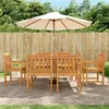Image de Chaises De Jardin Lot De 6 56x55,5x90 Bois Massif D'acacia Vidaxl