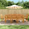 Image de Chaises De Jardin Lot De 8 56x55,5x90 Bois Massif D'acacia Vidaxl