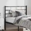 Image de Tête De Lit De Remplacement Métal Noir 100 Cm Vidaxl