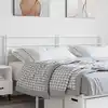 Image de Tête De Lit De Remplacement Métal Blanc 160 Cm Vidaxl