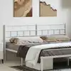 Image de Tête De Lit De Remplacement Métal Blanc 193 Cm Vidaxl