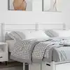 Image de Tête De Lit De Remplacement Métal Blanc 200 Cm Vidaxl
