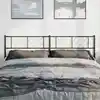 Image de Tête De Lit De Remplacement Métal Noir 180 Cm Vidaxl