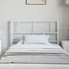 Image de Tête De Lit De Remplacement Métal Blanc 100 Cm Vidaxl