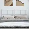 Image de Tête De Lit De Remplacement Métal Blanc 150 Cm Vidaxl