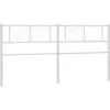 Image de Tête De Lit De Remplacement Métal Blanc 180 Cm Vidaxl