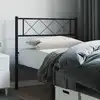 Image de Tête De Lit De Remplacement Métal Noir 90 Cm Vidaxl