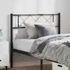 Image de Tête De Lit De Remplacement Métal Noir 100 Cm Vidaxl