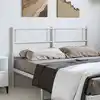 Image de Tête De Lit De Remplacement Métal Blanc 150 Cm Vidaxl