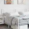Image de Tête De Lit De Remplacement Métal Blanc 200 Cm Vidaxl