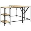 Image de Bureau Chêne Sonoma 139x139x75 Cm Bois D'ingénierie Vidaxl